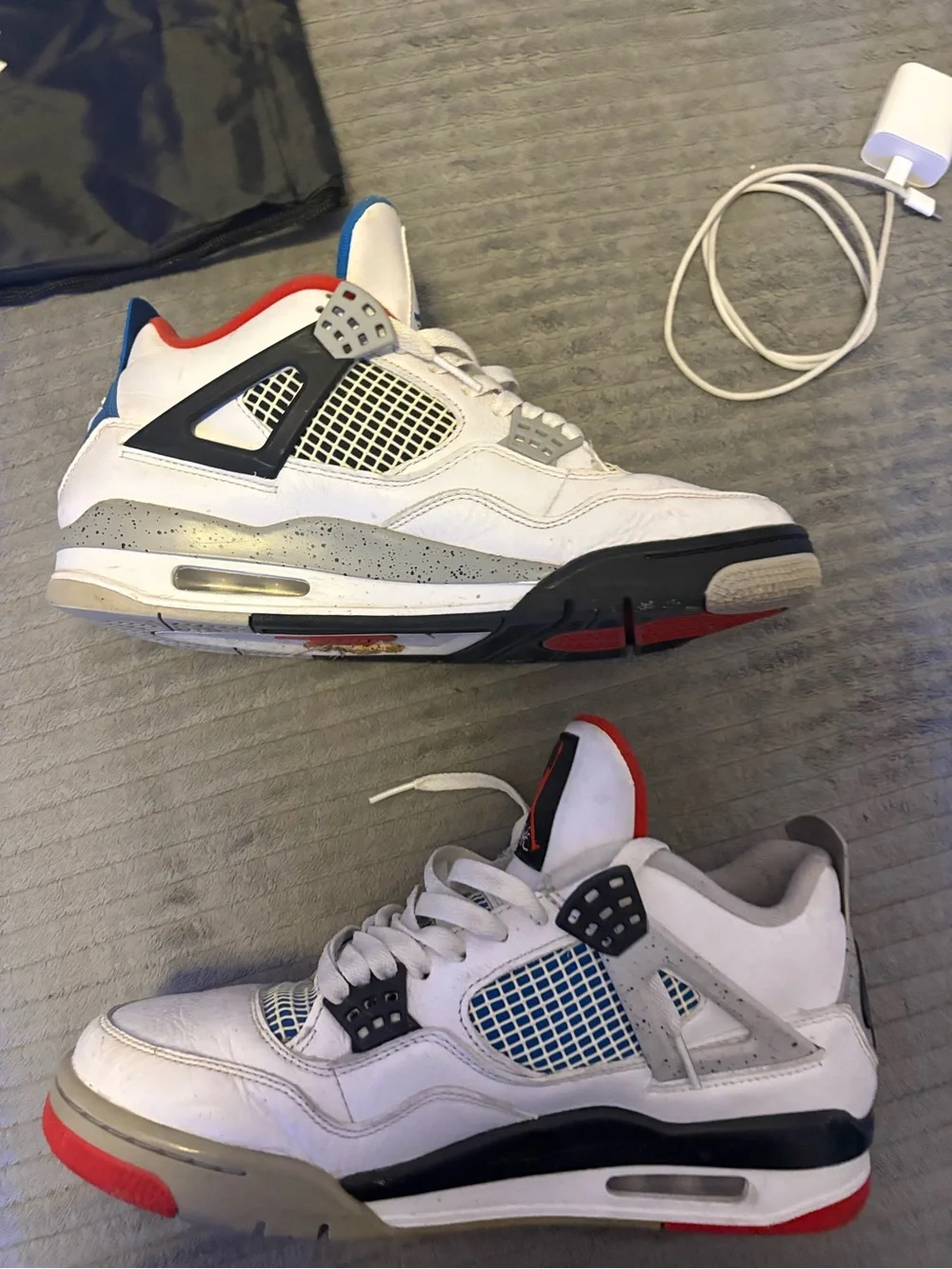 Jordan Air Jordan 4 Retro SE White / Military Blue / Fire Red